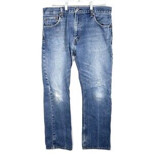 Levi's 517 Boot Cut Denim Dark Jeans 36x34 Mid Wash Cowboy Western